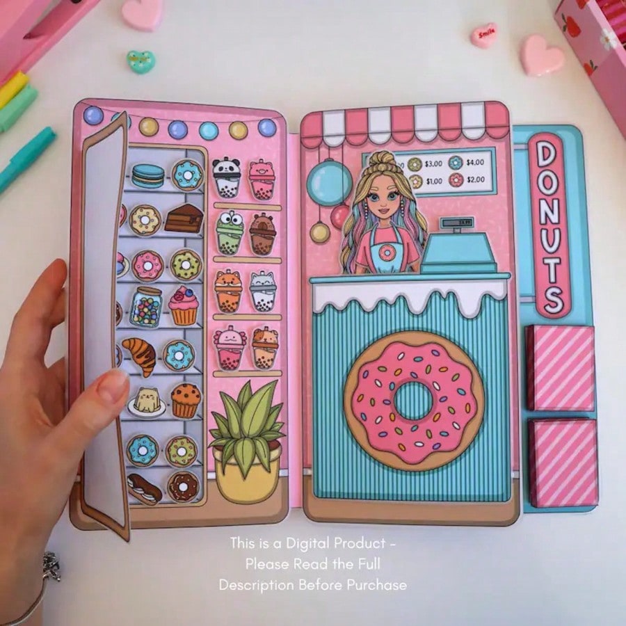 Art Craft House Making - Donut Dükkanı Oyun Seti, Kendin Yap