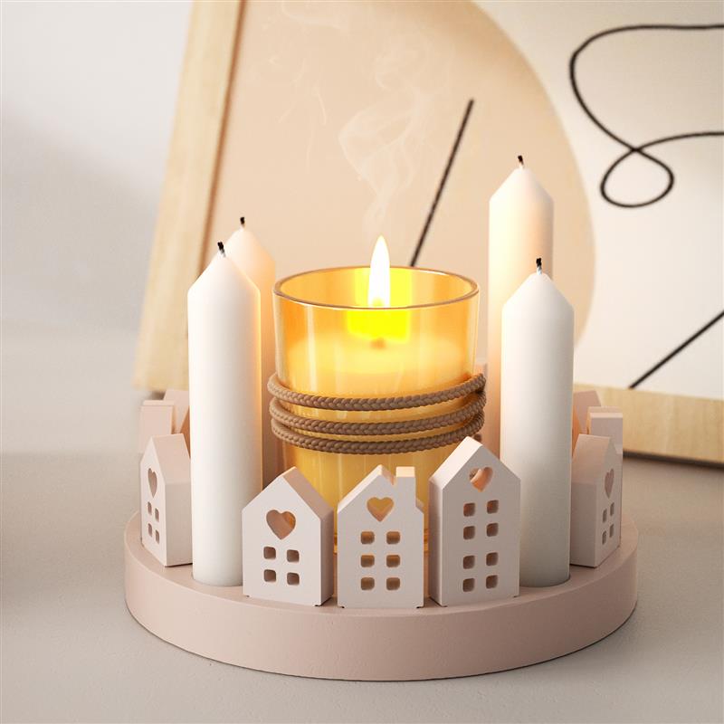 Art Craft House Making - Içi boş ev tavşan mumluk silikon