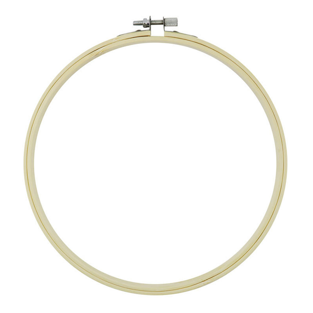 Art Craft Gift Ideas - 12 Adet 20Cm Bambu Nakış Çemberi