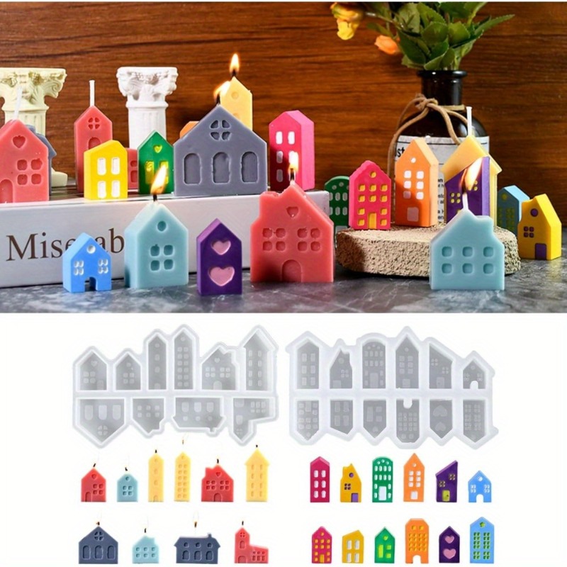 Art Craft House Making - Avrupa Tarzı Noel Evi Silikon Kalıp
