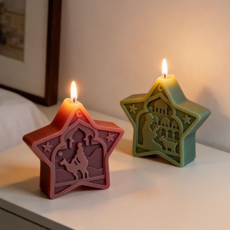 Art Craft Show - Cami mum kalıbı yumuşak yıldız ay
