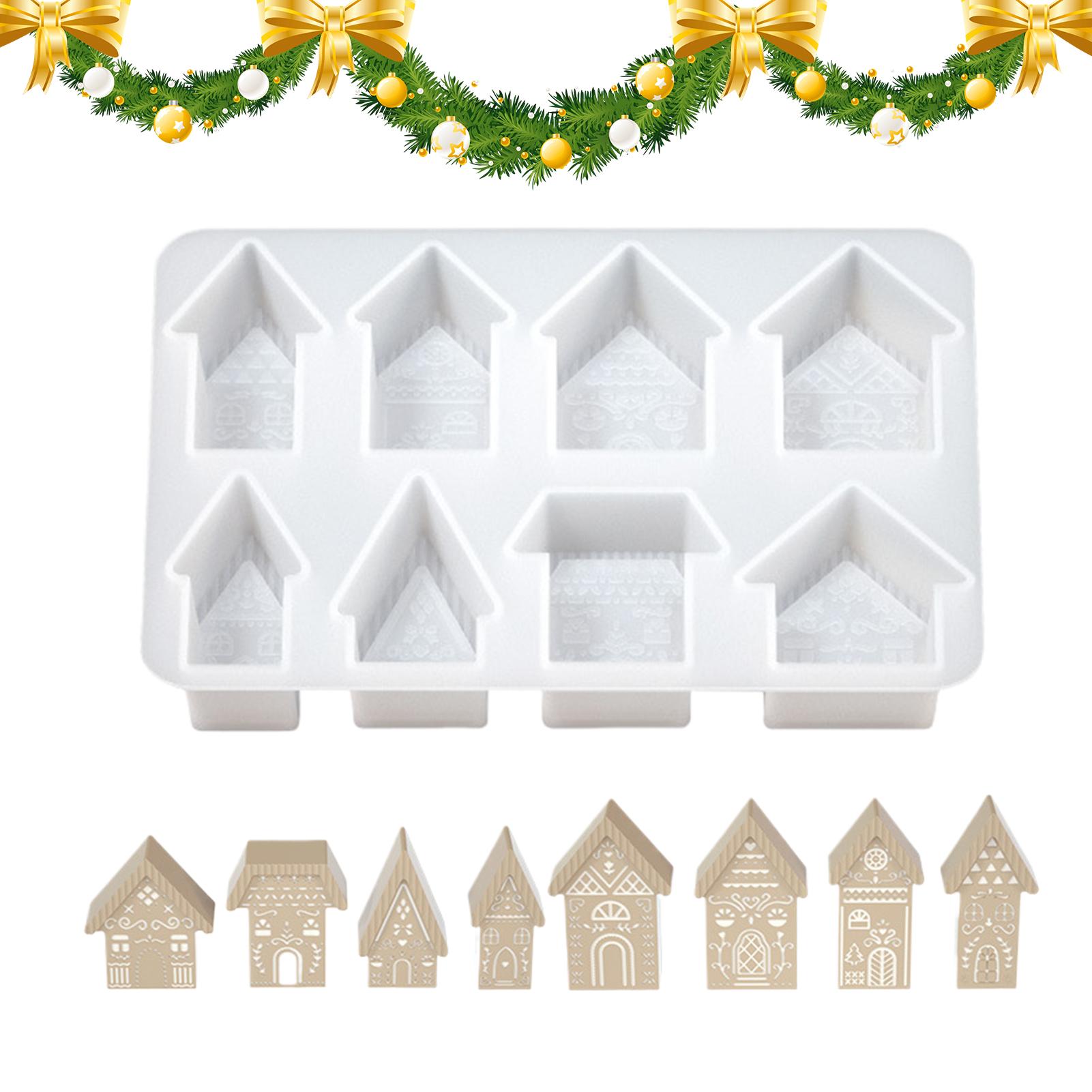 Art Craft House Making - Mum Kalıpları 8 Bölmeli Ev Şeklinde
