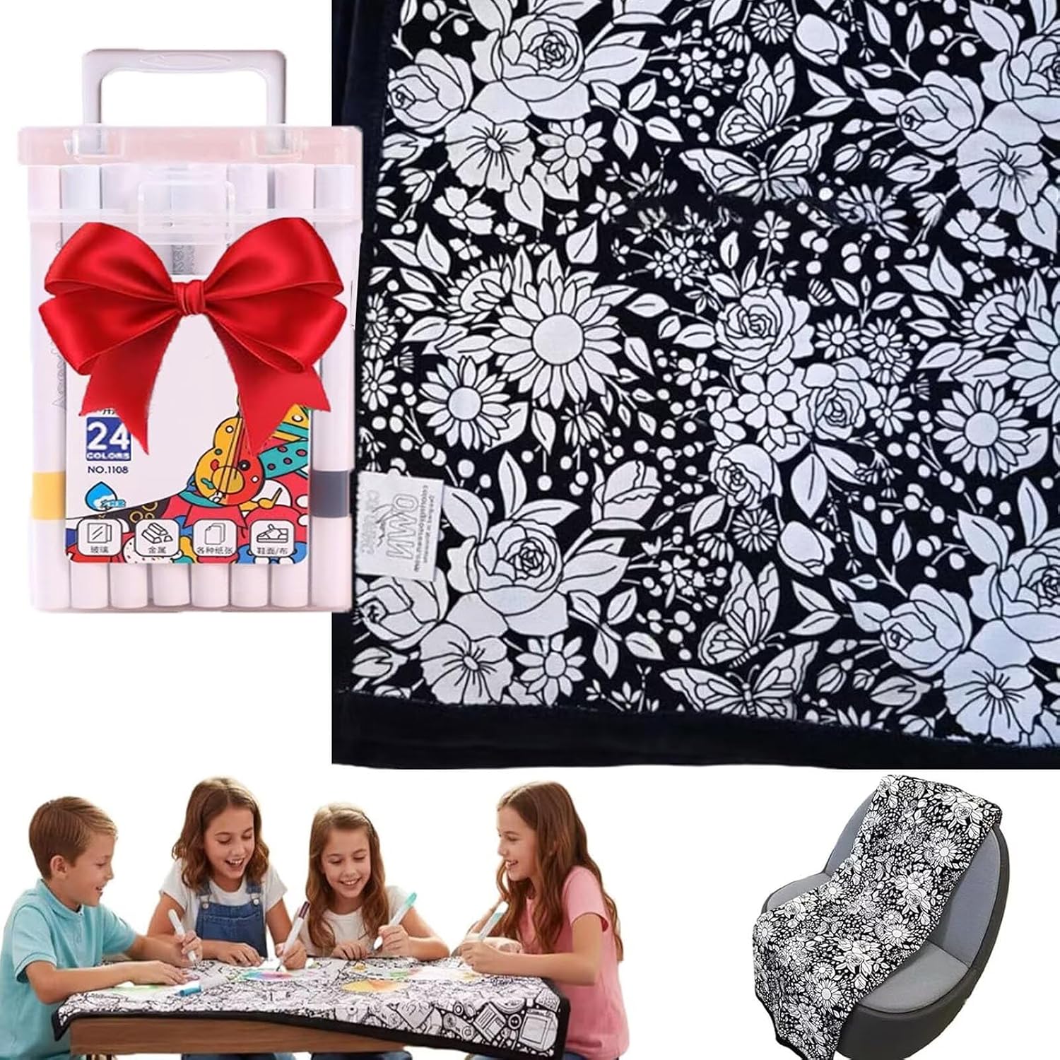 Art Craft Holiday - Kendi Battaniyenizi Boyayın Yıkanabilir Tüylü Kadife