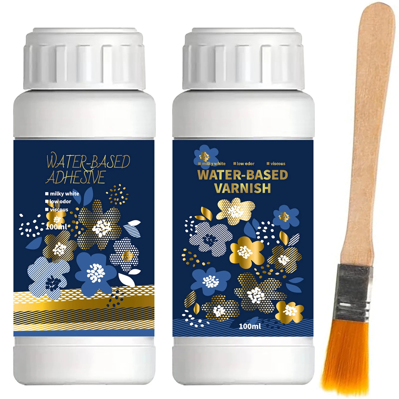 Art Craft Glue - 100ml/200ml Altın Yaprak Yaldız Yapıştırıcı Seti