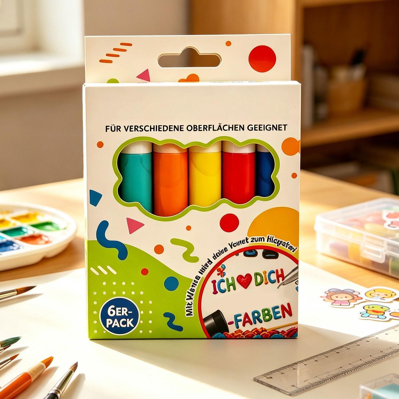 Art Craft Holiday - Baloncuk Kalem 6/12 Parça Sanat Çizim