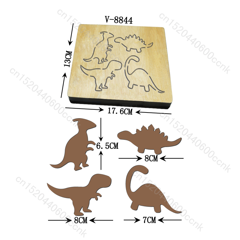 Art Craft Dinosaur - Yeni dinozor ahşap ölür kesme ölür
