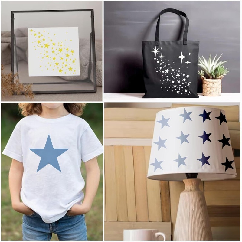 Çok Yönlü Parlak Yıldız Şeklin - Art Craft Background incelemesi ve fiyatı