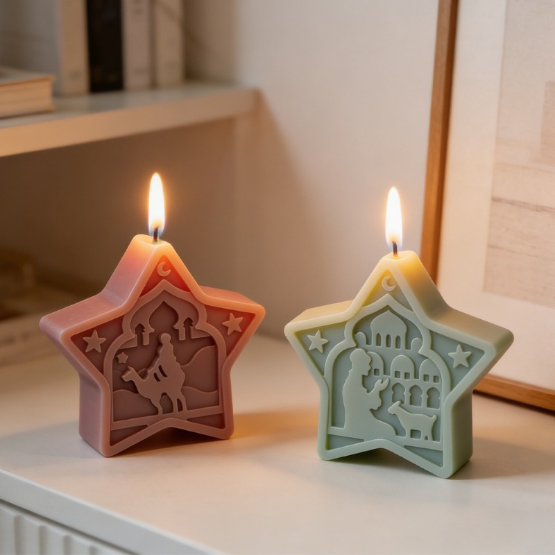 Cami mum kalıbı yumuşak yıldız - Art Craft Show incelemesi ve fiyatı