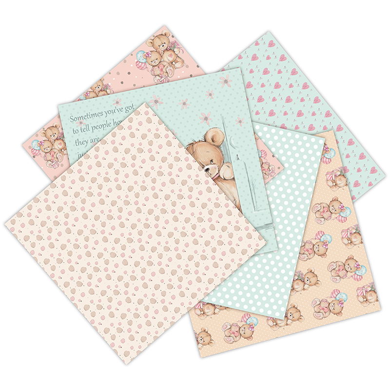12 levhalar küçük ayı Scrapboo - Art Craft Background incelemesi ve fiyatı