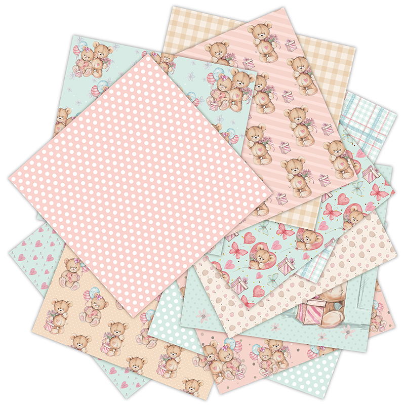 12 levhalar küçük ayı Scrapboo - Art Craft Background incelemesi ve fiyatı