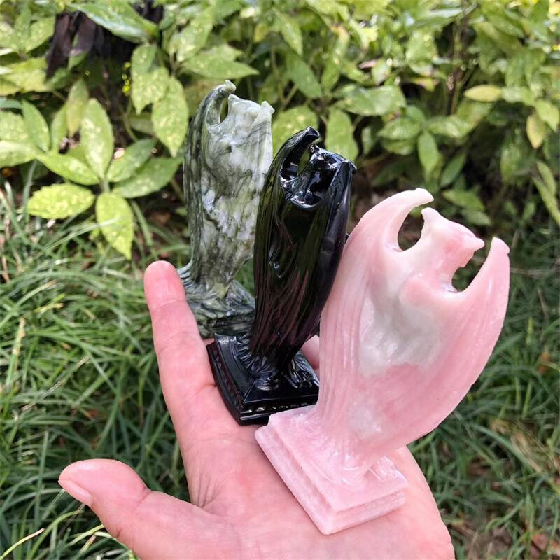 10CM Doğal Kuvars Taş Gargoyle - Art Craft Holiday incelemesi ve fiyatı
