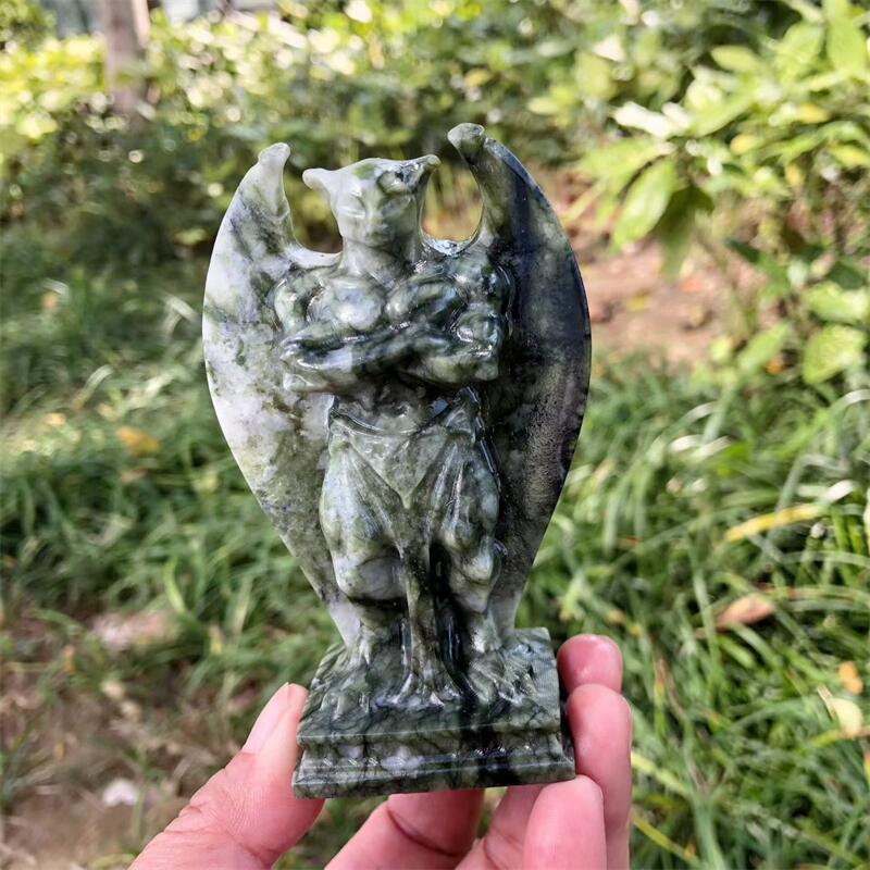 10CM Doğal Kuvars Taş Gargoyle - Art Craft Holiday incelemesi ve fiyatı