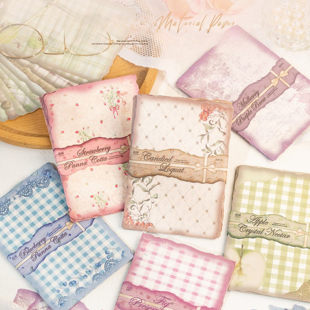 30 yaprak Vintage Scrapbook Ka - Art Craft Background incelemesi ve fiyatı