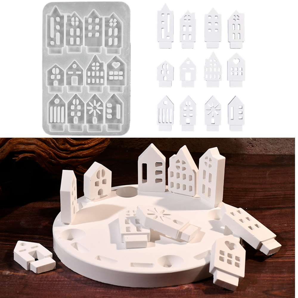 Içi boş Küçük Ev Mumluk siliko - Art Craft House Making incelemesi ve fiyatı