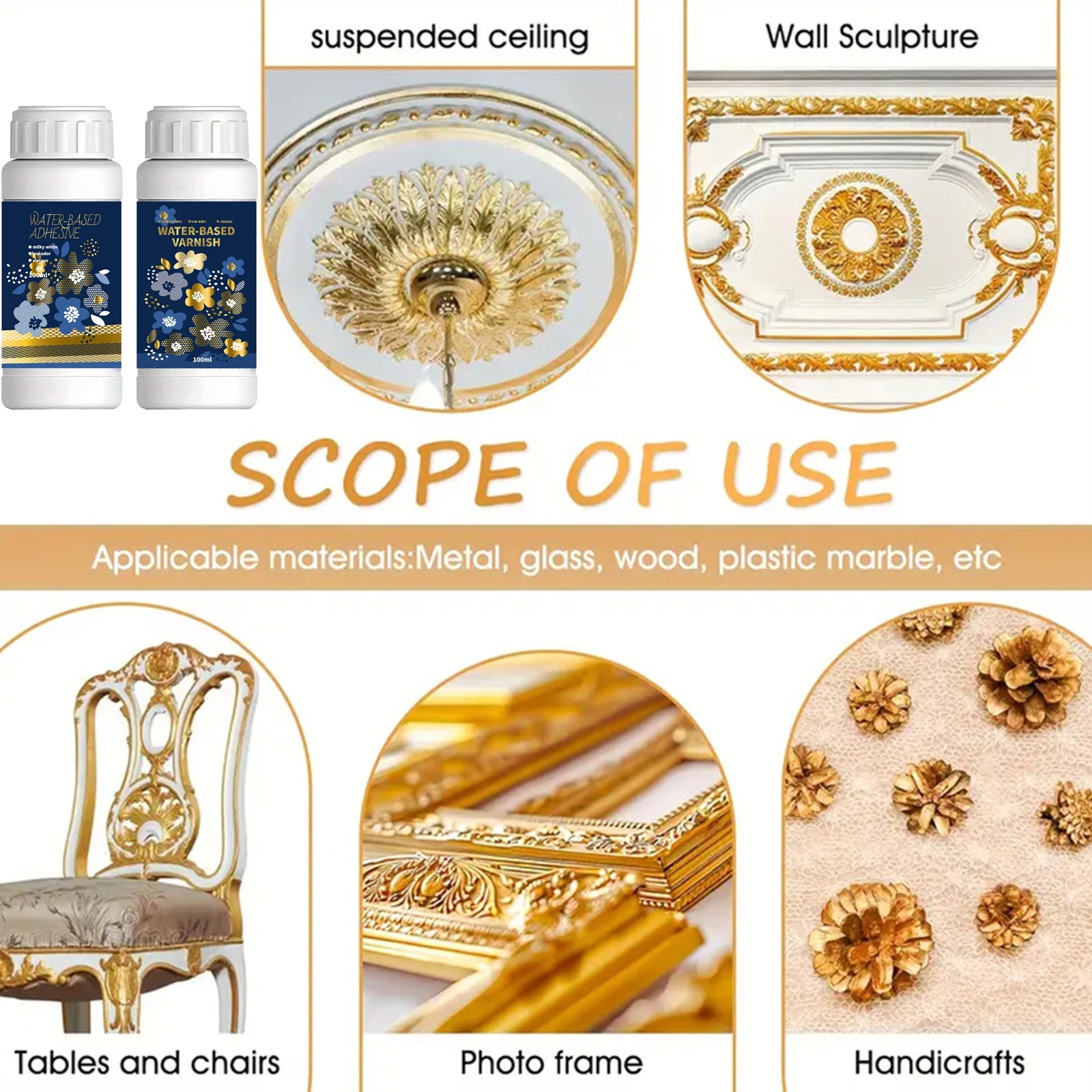 100ml/200ml Altın Yaprak Yaldı - Art Craft Glue incelemesi ve fiyatı