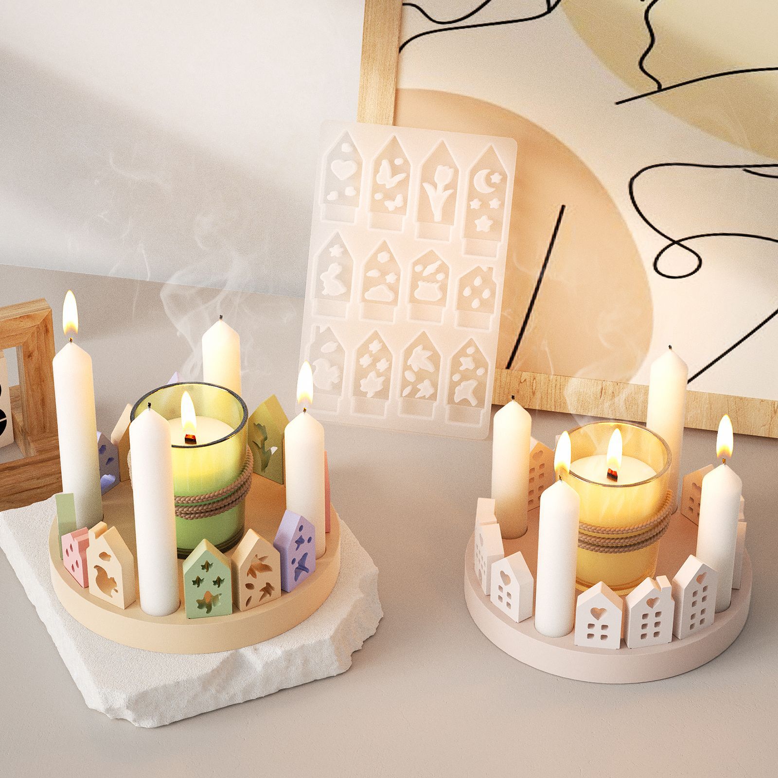 Içi boş ev tavşan mumluk silik - Art Craft House Making incelemesi ve fiyatı
