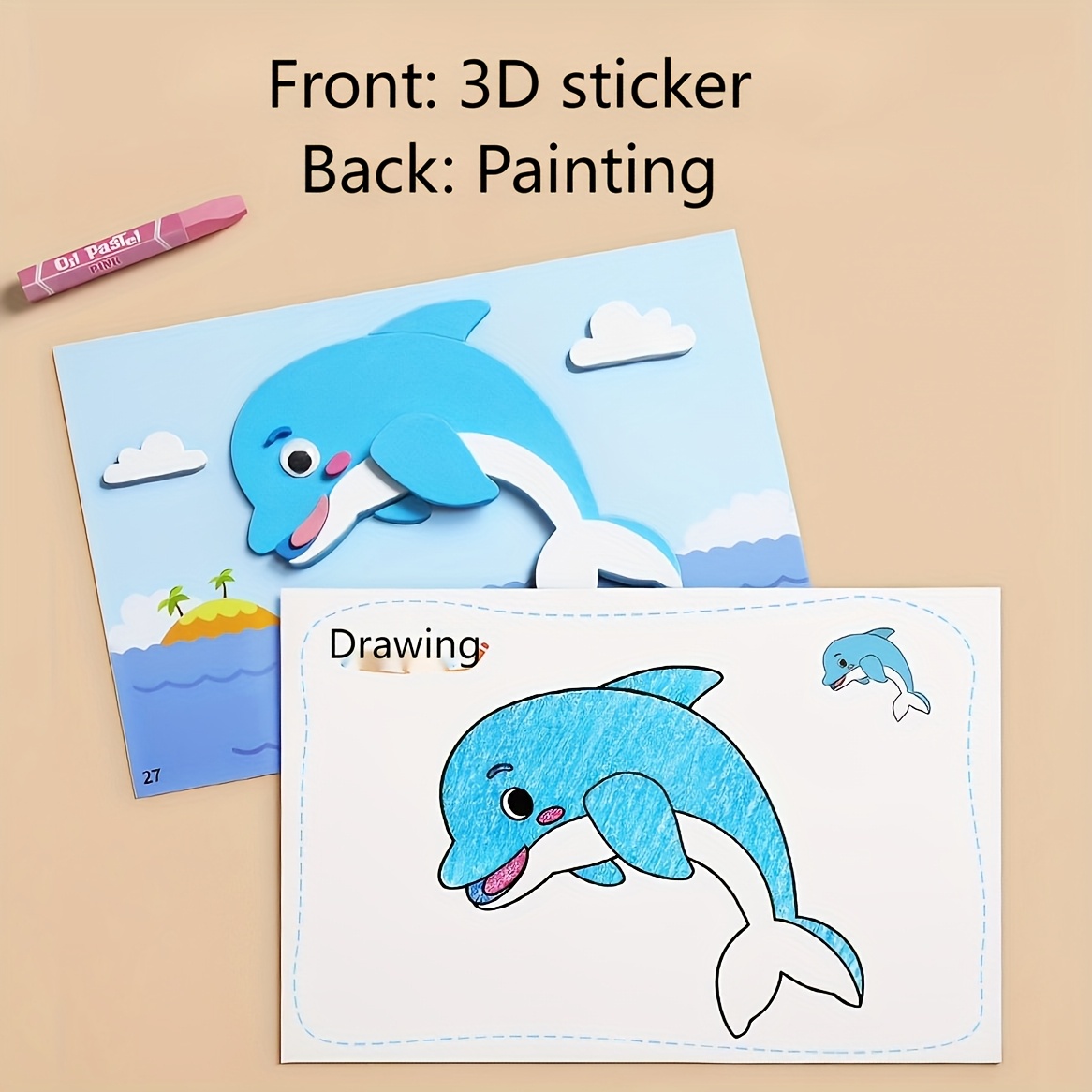 Çocuklar için 3D Çıkartmalar,  - Art Craft Education incelemesi ve fiyatı