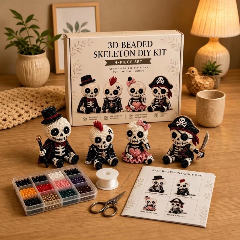 Yaratıcı 3d Boncuklu Kafatası  - Art Craft Holiday incelemesi ve fiyatı