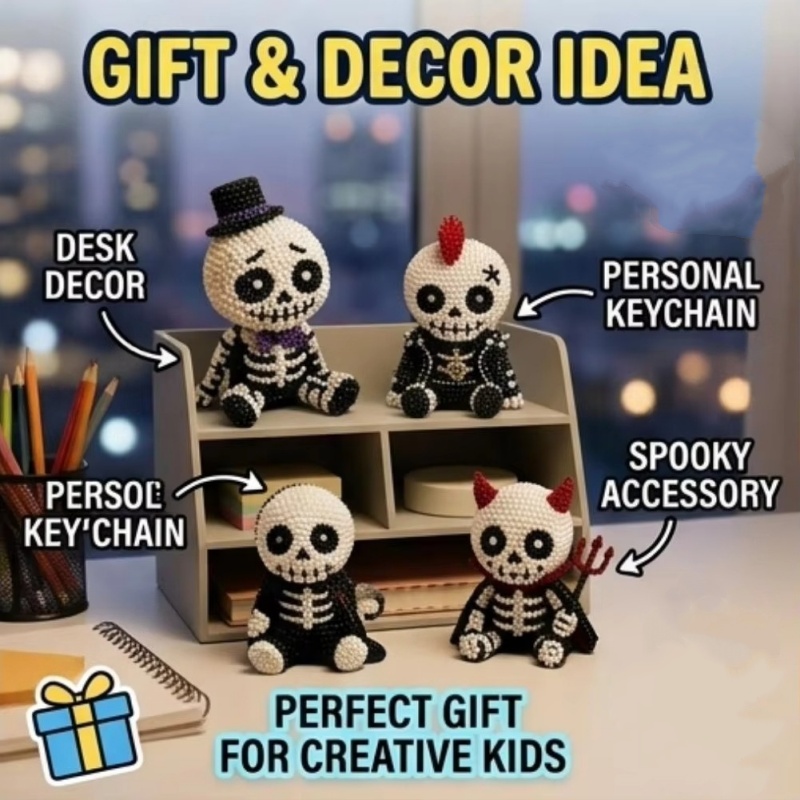 Yaratıcı 3d Boncuklu Kafatası  - Art Craft Holiday incelemesi ve fiyatı
